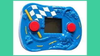 The Sonic Speedway toy from the McDonald's Sonic the Hedgehog LCD Game Consoles series.