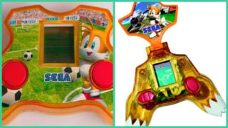 The Tails Sky Adventure and Soccer McDonald's Sonic Game Console toys.