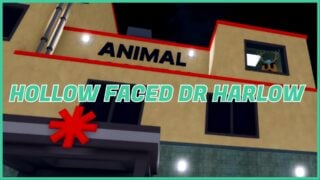 image shows dr harlow in the window from the lobby. He is a hollow-faced anomaly image shows dr harlow in the window from the lobby. He is a hollow-faced anomaly
