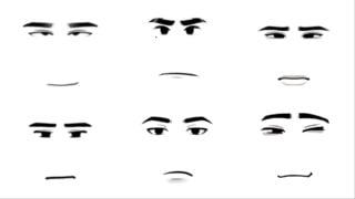 gakuran male faces 2 showing 6 expressions gakuran male faces 2 showing 6 expressions